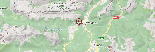 Carte Leutasch - Autriche