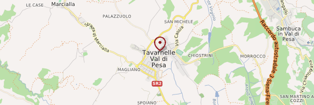 Carte Tavarnelle Val di Pesa - Toscane