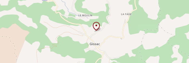 Carte Gissac - Midi toulousain - Occitanie