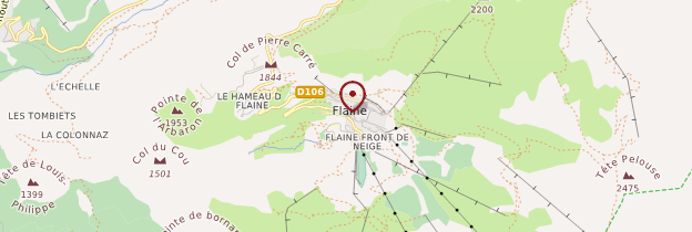 Carte Flaine - Alpes