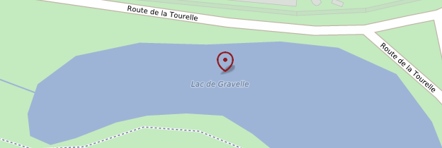 Carte Lac de Gravelle - Paris