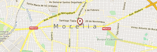Carte Cathédrale de Morelia - Mexique