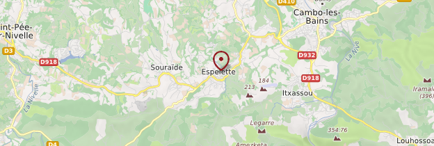 Carte Espelette - Pays basque et Béarn