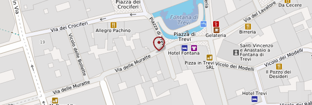 Carte Fontana di Trevi - Rome