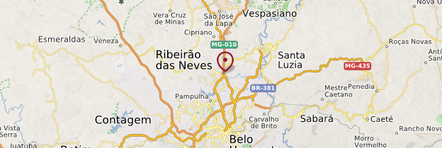 Carte Belo Horizonte - Brésil