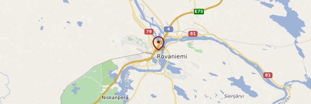 Carte Rovaniemi - Finlande