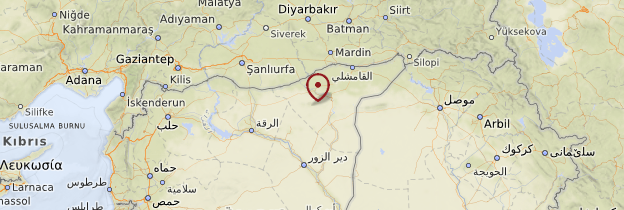 Carte Région de la Djézireh - Syrie