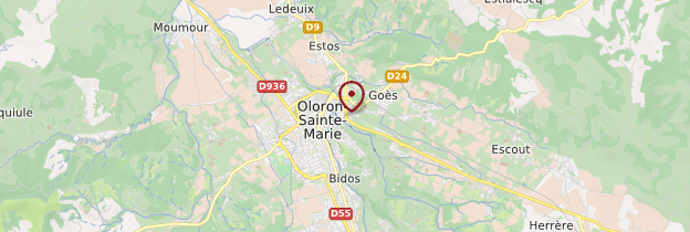 Carte Oloron-Sainte-Marie - Pays basque et Béarn
