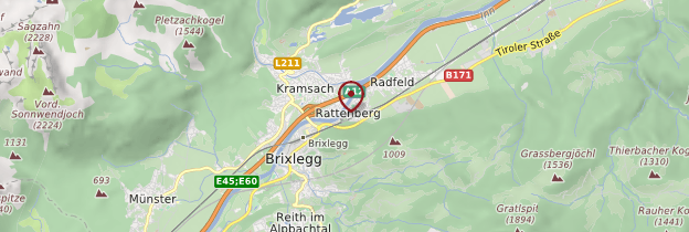 Carte Rattenberg - Autriche