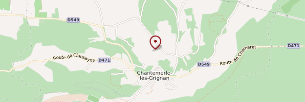 Carte Chantemerle-lès-Grignan - Ardèche, Drôme