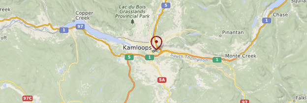 Carte Kamloops - Canada
