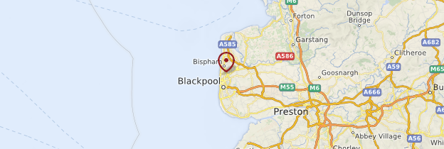 Carte Blackpool - Angleterre