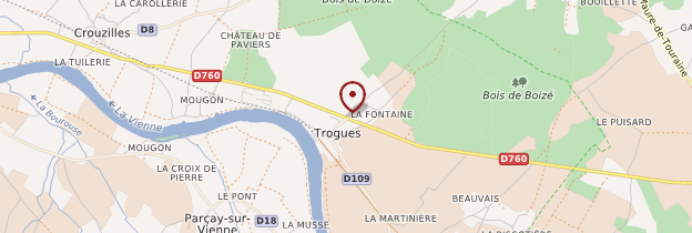 Carte Trogues - Châteaux de la Loire