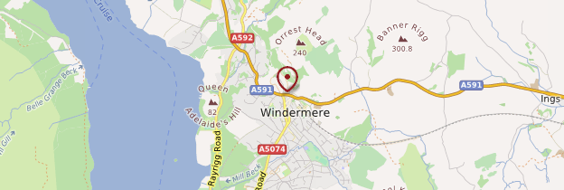 Carte Windermere - Angleterre