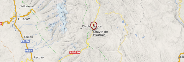 Carte Chavin de Huantar - Pérou