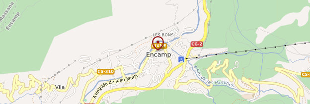 Carte Encamp - Andorre