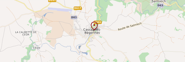 Carte Cassagnes-Bégonhès - Midi toulousain - Occitanie