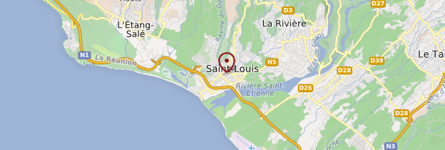 Carte Saint-Louis - Réunion