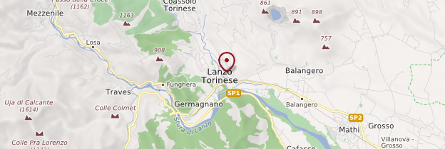 Carte Lanzo Torinese (Lans-l'Hermitage) - Italie