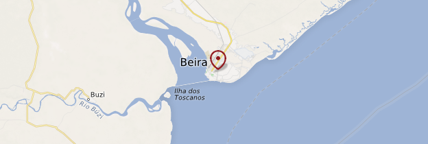 Carte Beira - Mozambique