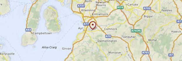 Carte L'Ayrshire - Écosse