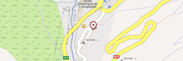 Carte L'Hospitalet-près-l'Andorre - Midi toulousain - Occitanie