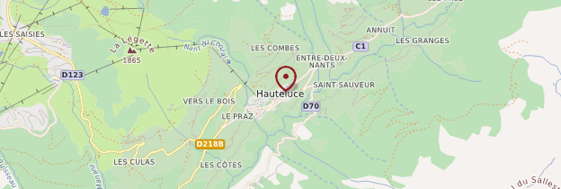 Carte Hauteluce - Alpes