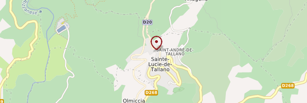 Carte Sainte-Lucie-de-Tallano - Corse