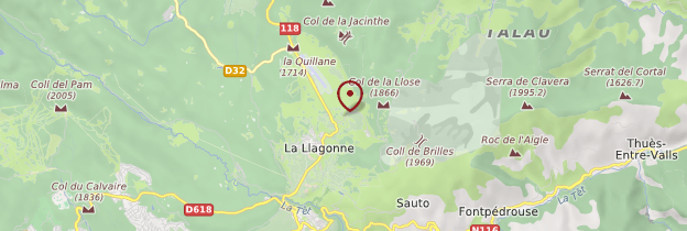 Carte Parc naturel régional des Pyrénées Catalanes - Languedoc-Roussillon
