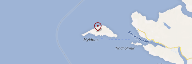 Carte Mykines - Îles Féroé