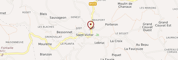 Carte Saint-Victor - Ardèche, Drôme