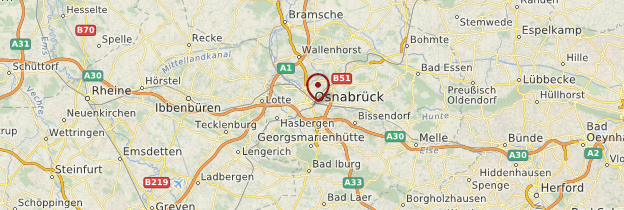 Carte Osnabrück - Allemagne