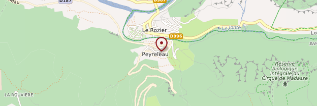 Carte Peyreleau - Languedoc-Roussillon