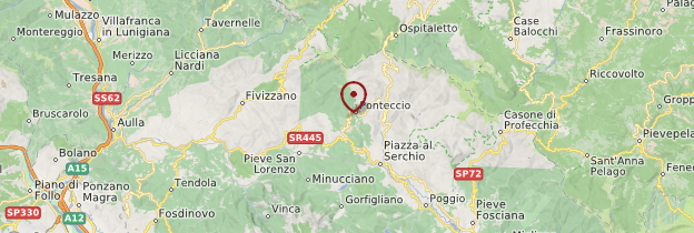 Carte Région de Carrare - Toscane