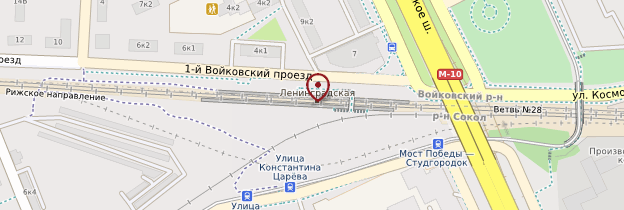 Carte Gare Lenindgradskaya - Moscou