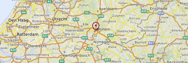 Carte Arnhem - Pays-Bas