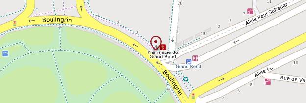 Carte Grand Rond - Toulouse