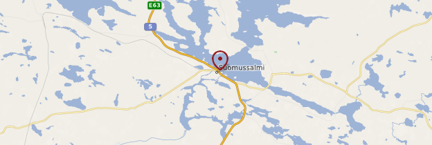 Carte Suomussalmi - Finlande