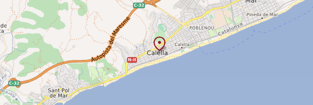 Carte Calella - Catalogne