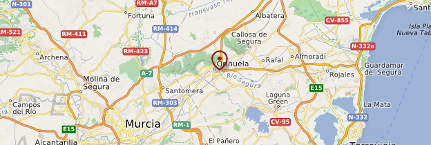 Carte Orihuela - Espagne