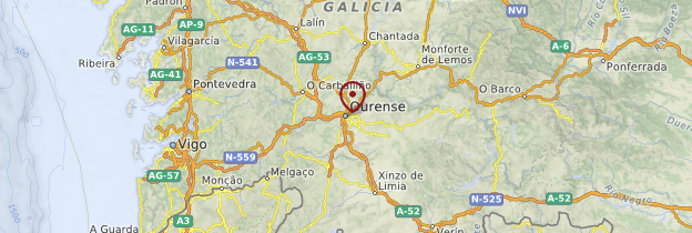Carte Ourense - Espagne