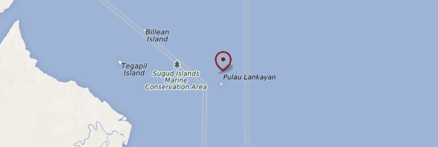Carte Pulau Lankayan - Bornéo