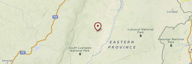 Carte Parc national de South Luangwa - Zambie