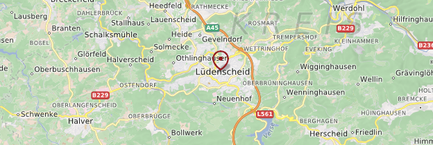 Carte Lüdenscheid - Allemagne