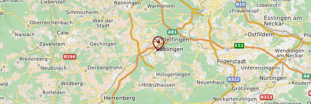 Carte Böblingen - Allemagne