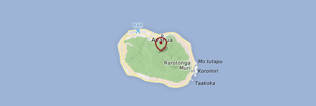 Carte Rarotonga - Îles Cook