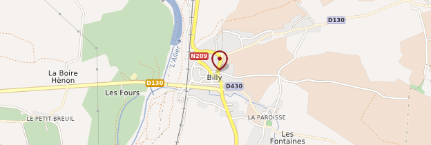 Carte Billy - Auvergne