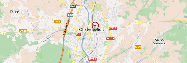 Carte Châtellerault - Poitou, Charentes