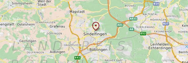 Carte Sindelfingen - Allemagne