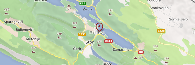 Carte Mali Ston - Croatie